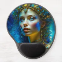 Ethereal Fantasy Art Princess Goddess and Jewels  Gel Mouse Pad