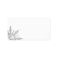 Winter Snowflake Label