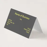 Simplistic Name of Business and Information, ZSSG Business Card