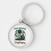 Gardening is my Therapy Keychain