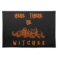 Here There Be Witches Cloth Placemat