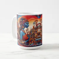 Dreams of Heritage: A Vibrant Future African  Coffee Mug