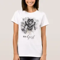 *~* AP91 Cool Cat DRUMMER Girl friend White T-Shirt
