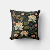 Dreamy Lotus Blossoms 16 inch Throw Pillow