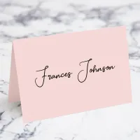 Modern Blush Signature Name Place Cards