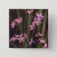 Wildflowers: Ragged Robin Pinback Button