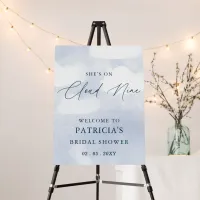 She is on cloud nine Bridal Shower Welcome Sign