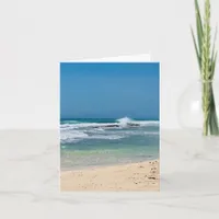 Blank Coastal Beach Note Card