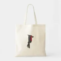 Stylish Black Palm Cockatoo Tote Bag