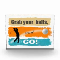 Funny Golf Grab Your Balls Award