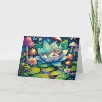 You're on my Mind | Fairy Sleeping on a Flower Card