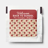 Fun Welcome Back to School Red Apples Pattern Hand Sanitizer Packet