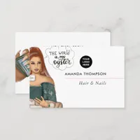 Millionaire Mindset Hair and Nails Beauty Salon Business Card