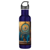 Dreamcatcher in a Window Fall Leaves Stainless Steel Water Bottle