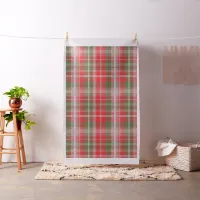 Christmas Vintage Retro Country Plaid Pattern  Fabric