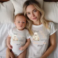 Baby Matching Bear Our First Mother's Day Together Baby Bodysuit