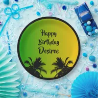 Jamaican Reggae Caribbean Birthday Paper Plates