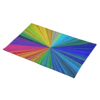 Circular Gradient Rainbow Placemat