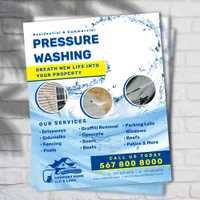 Pressure washing Power wash House cleaning  Flyer