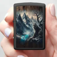 Snow Leopard's Mountain View Zippo Lighter