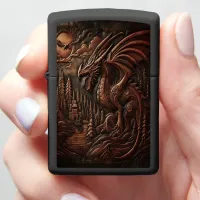 Dragon's Peak at Twilight Zippo Lighter