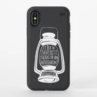 Et Lux In Tenebris John 1 in Latin Bible Verse Speck iPhone X Case