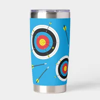 Archery Targets and Arrows Colorful Insulated Tumbler