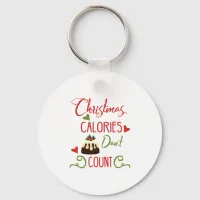 Fun Typography Christmas Keychain