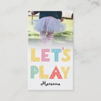 *~* Mommy Card - Play Date Card Playful Colors