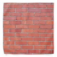 Fun Construction Worker Brick Wall photo Print Bandana