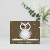 Vintage Snow Owl Holiday