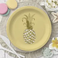 Pineapple Gold ID239 Paper Plates