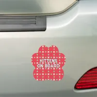 Geometric Christmas Pattern - Personalized Car Magnet