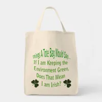 Green Irish Tote Bag