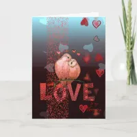 Love Birds Valentine Holiday Card