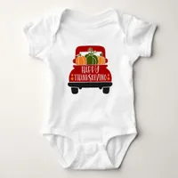 Thanksgiving Truck Baby Bodysuit