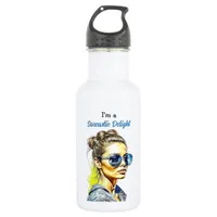 I'm a Sarcastic Delight | Funny Humor Stainless Steel Water Bottle