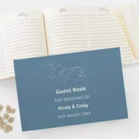 Catbells Dusty Blue Wedding Guestbook