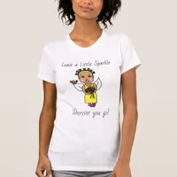 Whimsical Fairy Quote Folk Art Floral T-Shirt