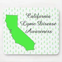 California Lyme Disease Awareness Ribbon Mouse Pad