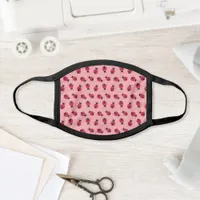 Cute Ladybug And Love Heart Pattern Face Mask