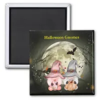 Halloween Gnomes Full Moon Family Magnet