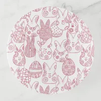 Cute Bunnies and Eggs Trinket Tray