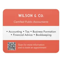 Business Services Professional Accountant Office Door Sign