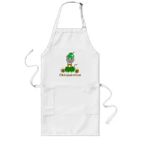 Oktoberfest Funny Cat Cartoon Art Illustration Long Apron