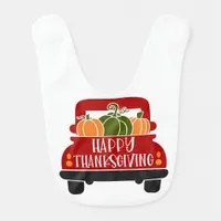 Thanksgiving Truck Baby Bib