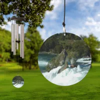 Scenic Rhine Falls in Switzerland Wind Chime