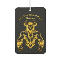 Gold Bold Bison Graphic Design Air Freshener