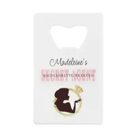 Secret Agent License Party Bachelorette Itinerary Credit Card Bottle Opener