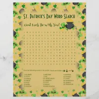 Cutesy Luck for the Irish Word Search Game